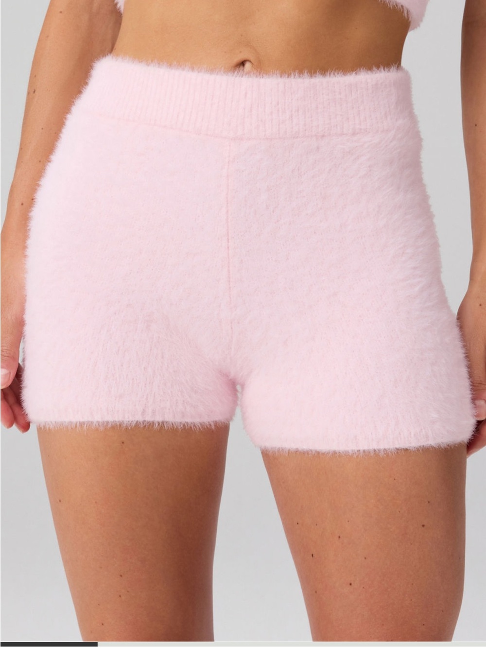 Fabletics Light Pink Plush Bike Shorts